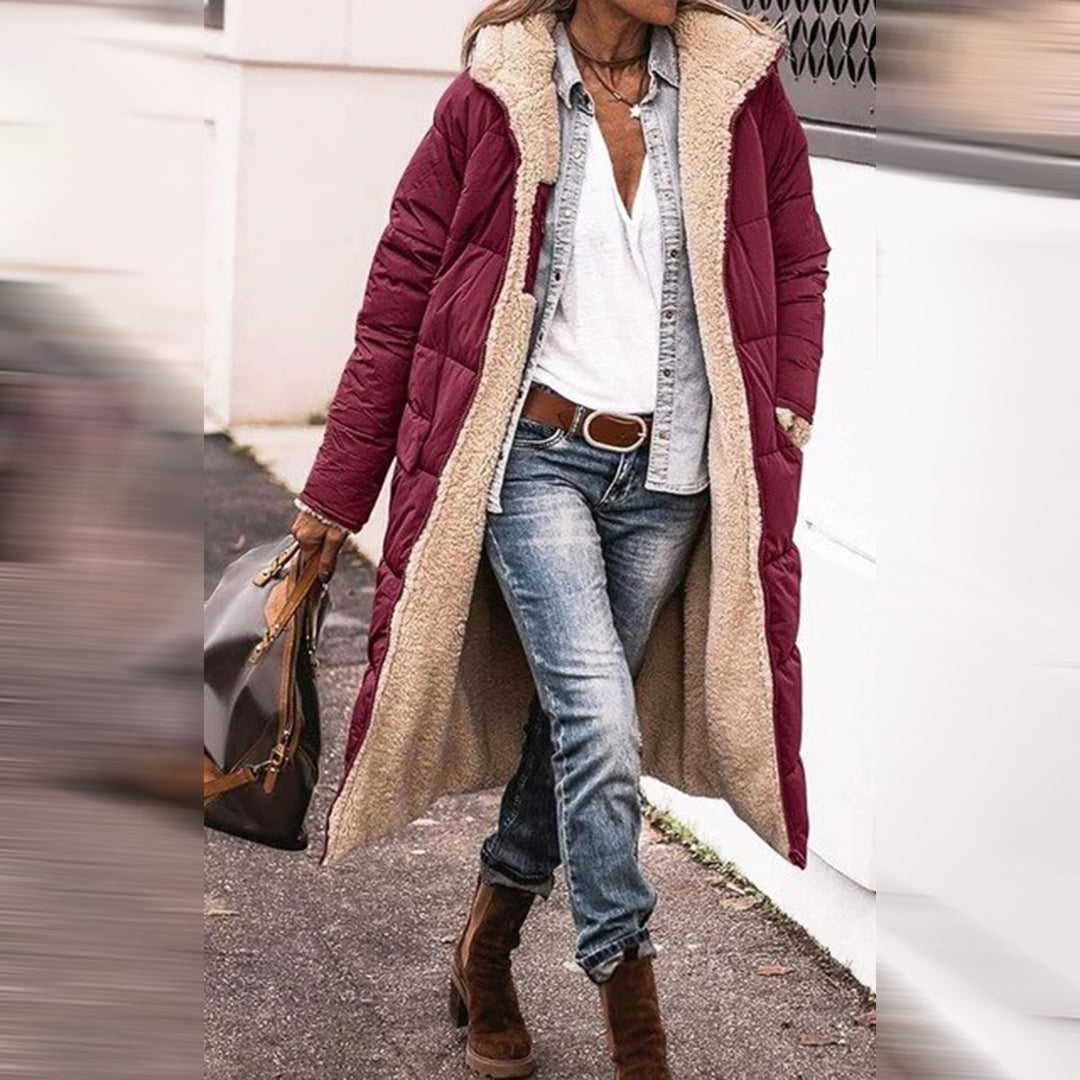 Manteau Femme Hiver au Capuchon Élégant