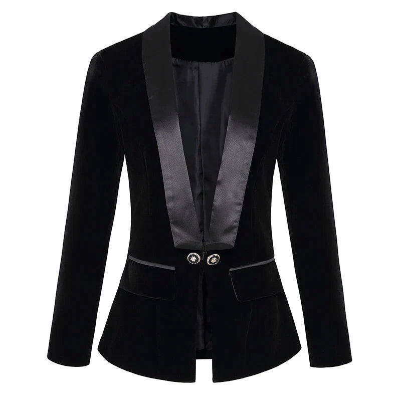 Blazer Féminin Chic Longueur Grande