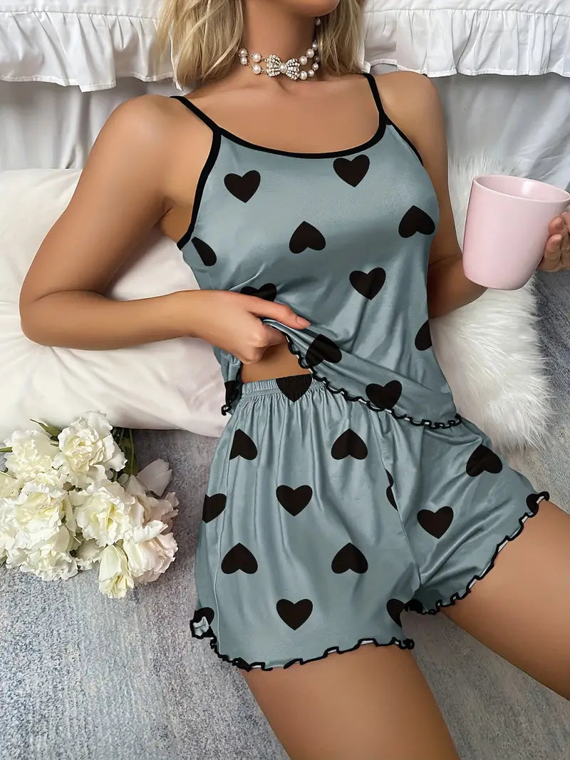 Pyjama Femme Confort Décontracté Deux Pièces