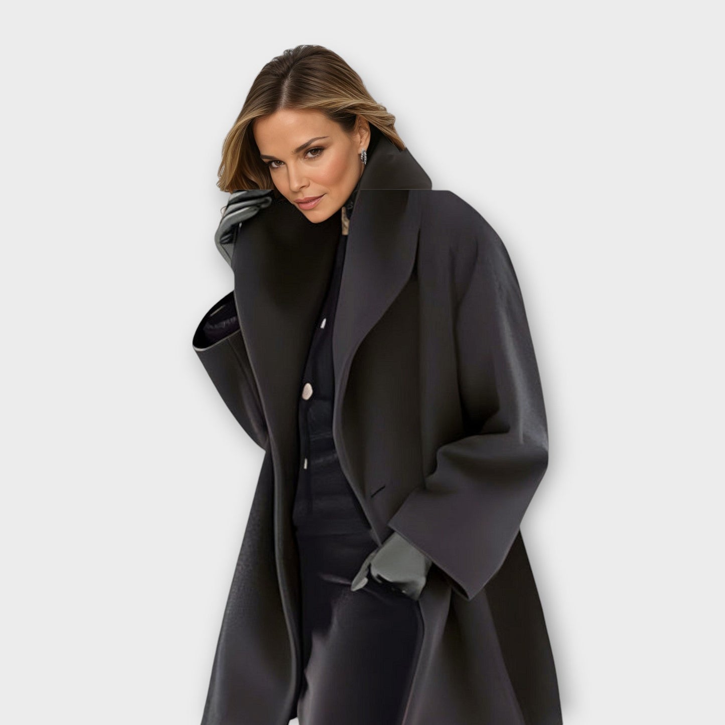 Manteau D'hiver Oversize Pour Femme | Manches Longues
