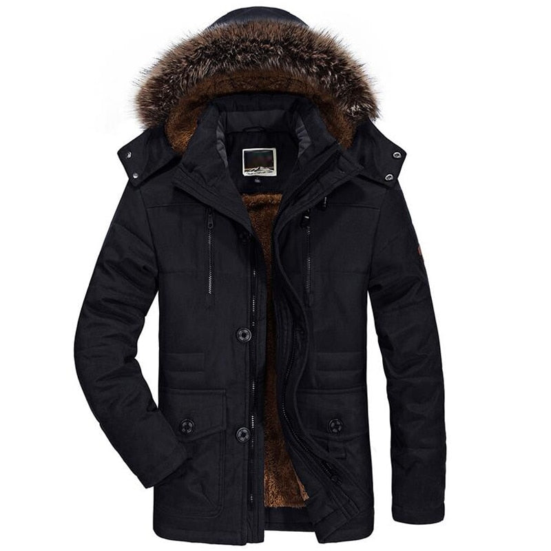 Manteau Hivernal Douillet avec Capuche pour Homme - LuxeStyle