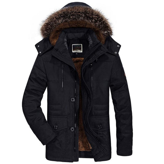 Manteau Hivernal Douillet avec Capuche pour Homme - LuxeStyle