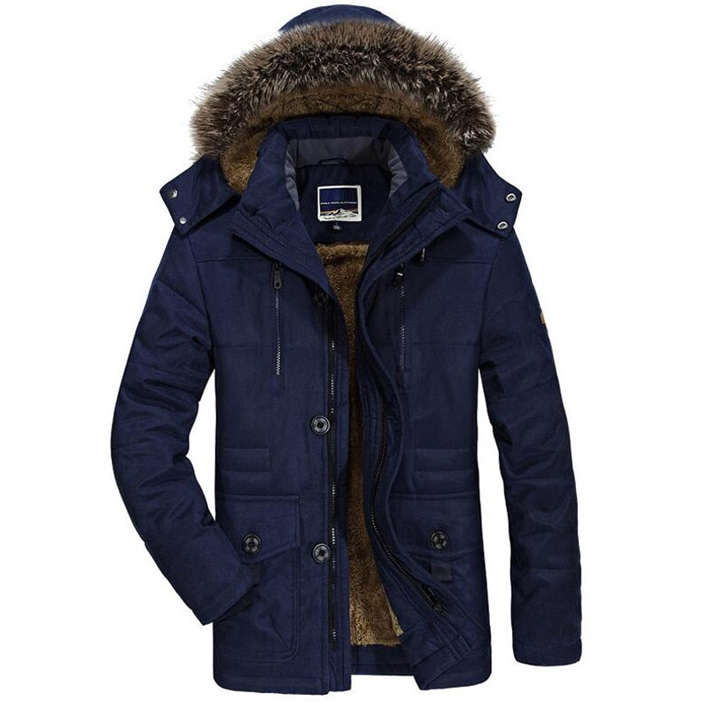Manteau Hivernal Douillet avec Capuche pour Homme