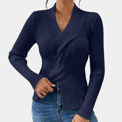 SEREN - Pull tendance à col en V pour femmes