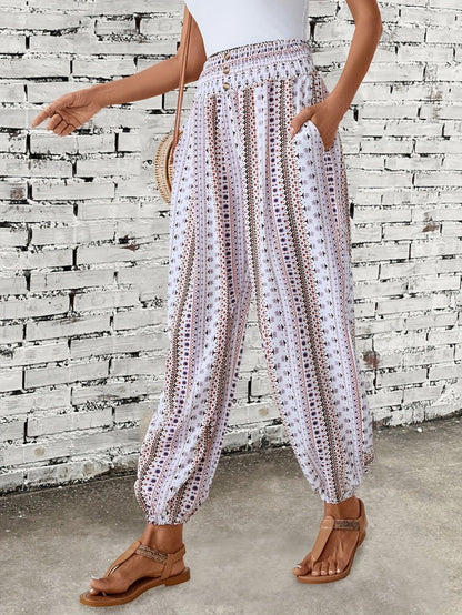 Pantalon imprimé Chic Décontracté pour Femme