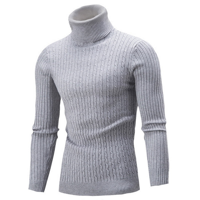 Pull Col Roulé Homme Tricot Luxe & Confortable