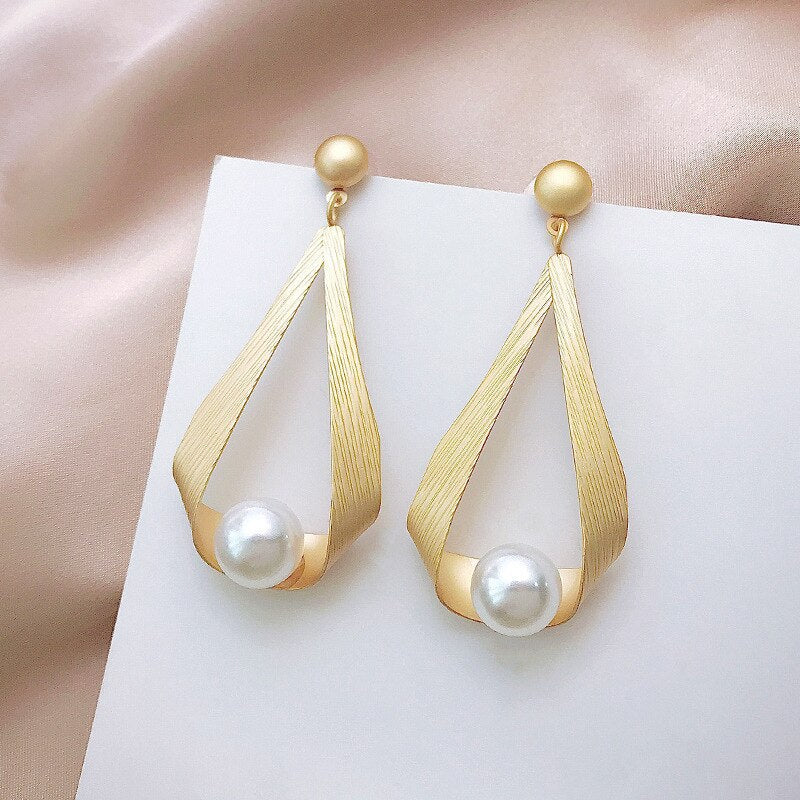Boucles d'Oreilles Femmes Élégantes Rondes pour Soirée