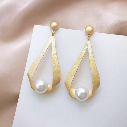 Boucles d'Oreilles Femmes Élégantes Rondes pour Soirée