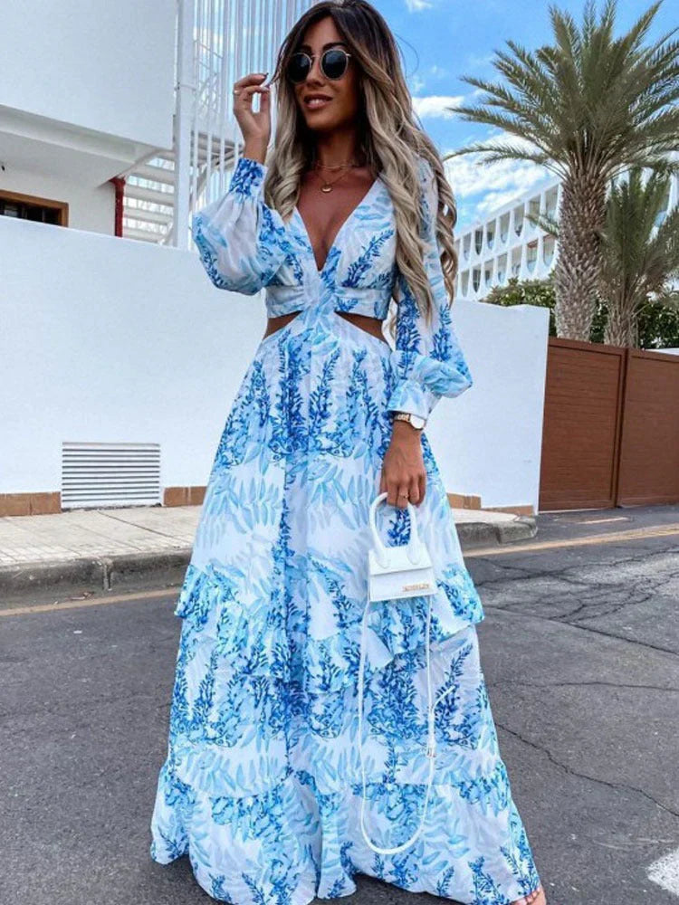 Robe Femme Longue Élégante – Robe Chic Taille Parfaite - LuxeStyle