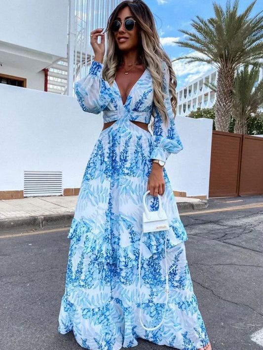 Robe Femme Longue Élégante – Robe Chic Taille Parfaite - LuxeStyle
