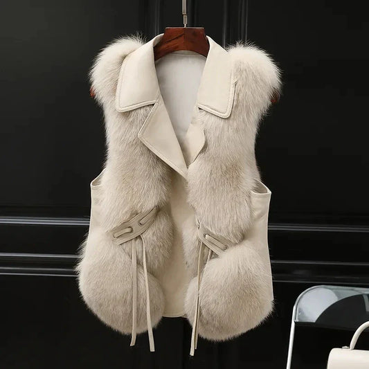 Gilet Élégant Sans Manches pour Femme Hiver - LuxeStyle