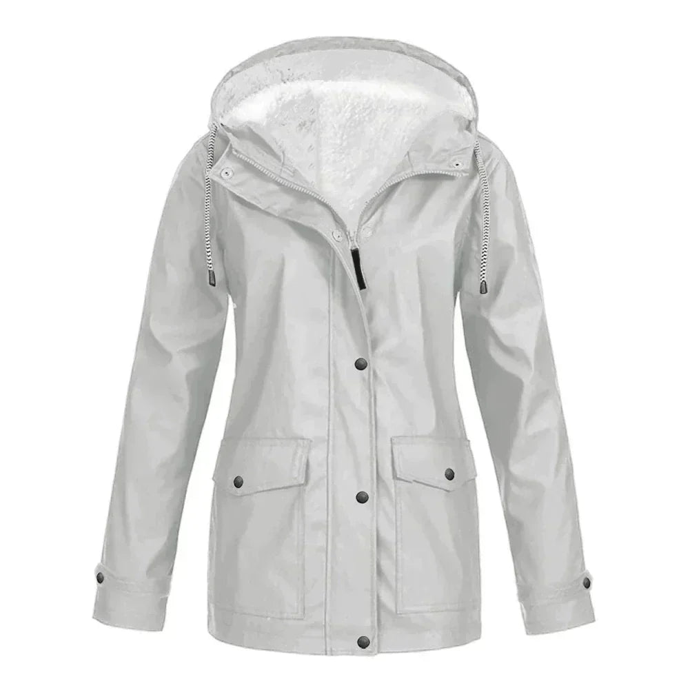 Veste de Pluie Féminine Élégante & Chaude
