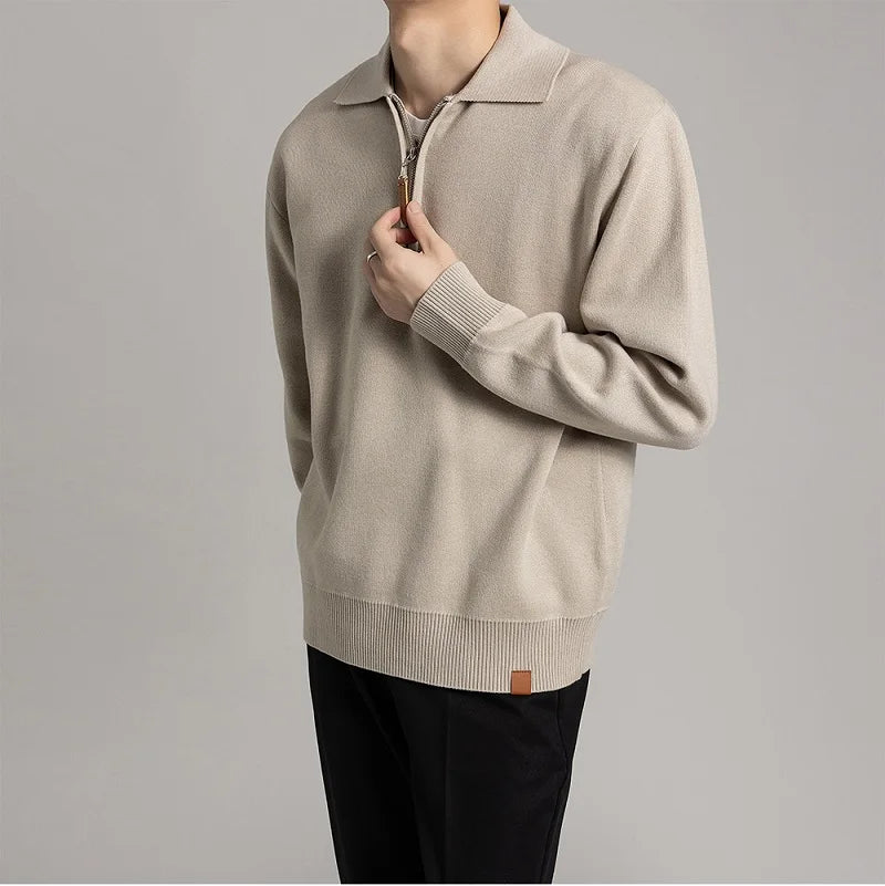 Pull Col Montant Élégant pour Homme