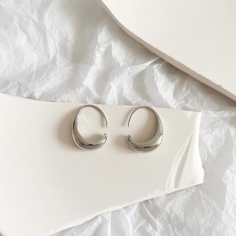 Boucles d'oreilles de luxe Bicolores Élégantes - LuxeStyle
