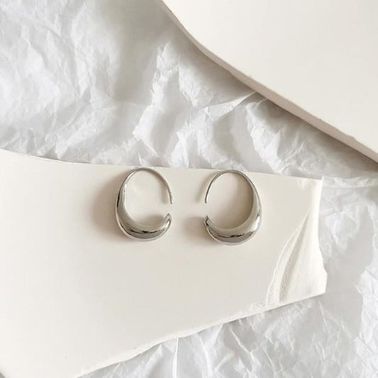 Boucles d'oreilles de luxe Bicolores Élégantes - LuxeStyle