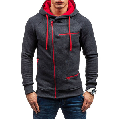 Sweat À Capuche Zippé Slim Pour Hommes | Parfait Pour Le Printemps - LuxeStyle