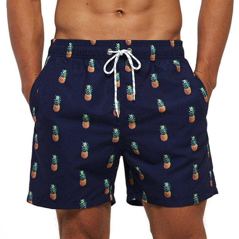 Short de plage stylé imprimé avec ceinture ajustable