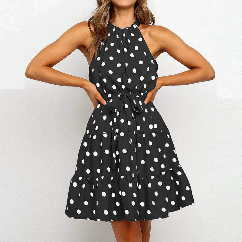 Volana™ – Robe d'Été Femme Chic à Pois