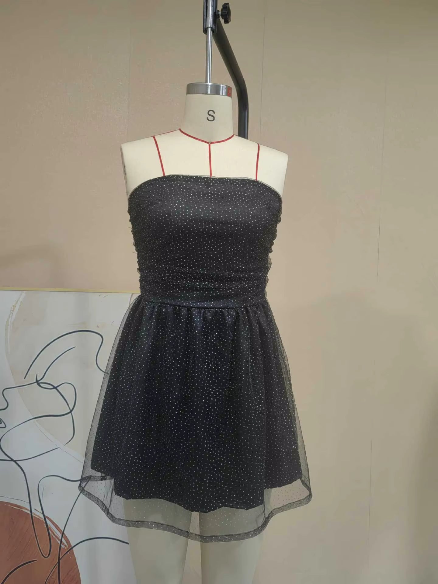 Robe Cocktail Éblouissante Femme Courte