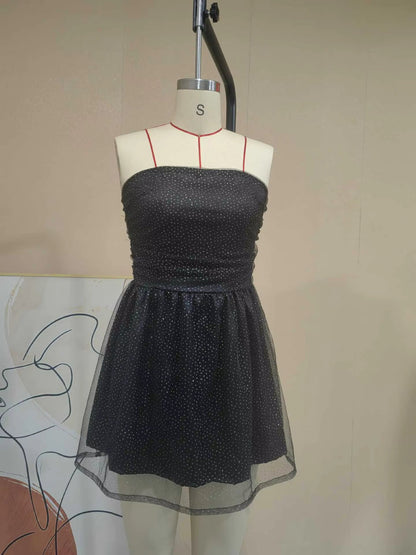 Robe Cocktail Éblouissante Femme Courte