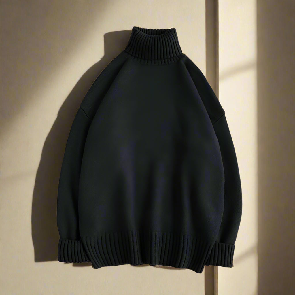Pull Col Roulé Élégant pour Homme