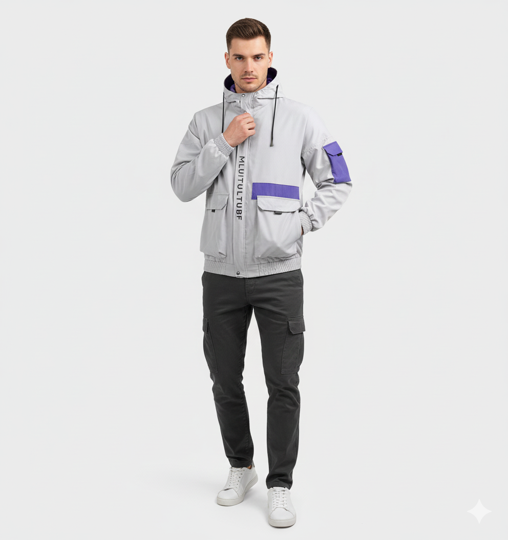 Veste Imperméable Homme Légère pour Hiver avec Capuche - LuxeStyle
