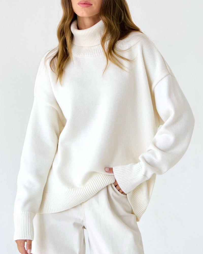 Pull Femme Col Roulé Chic - luxestyle
