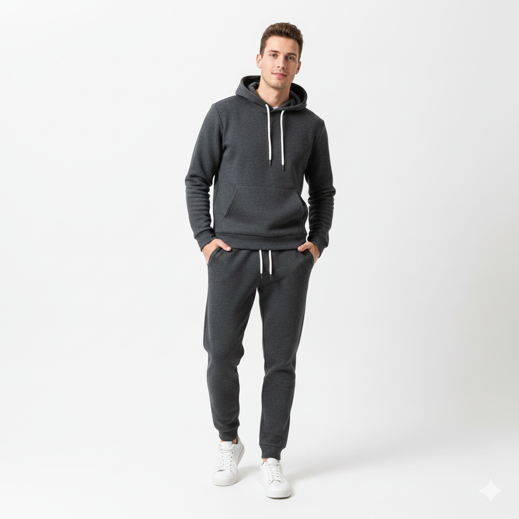 Tenue Sport Homme Décontractée - Hoodie et Pantalon Polyester Respirant - LuxeStyle