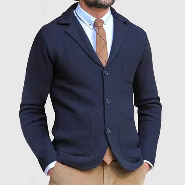 Blazer Boutonné À Simple Boutonnage Pour Homme | Manches Longues