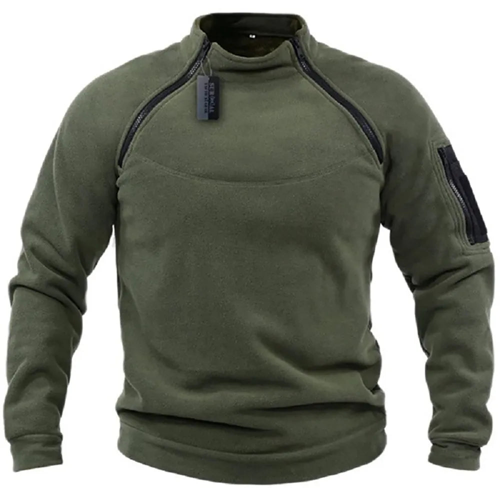 Doudoune Homme Hiver Zippée - Manches Longues avec Poche et Détails Coutures - LuxeStyle