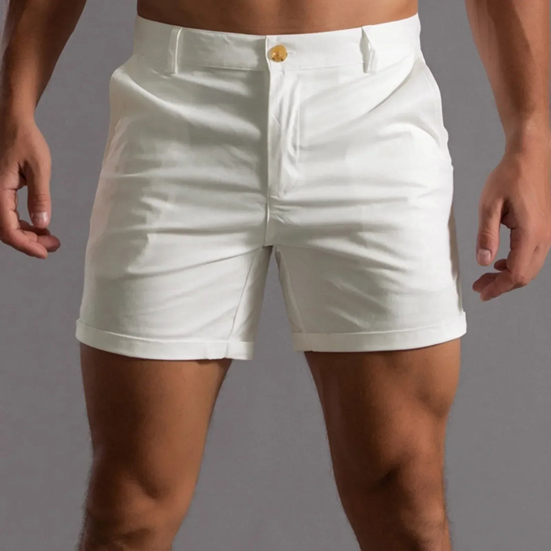 Short chino confortable pour homme style classique