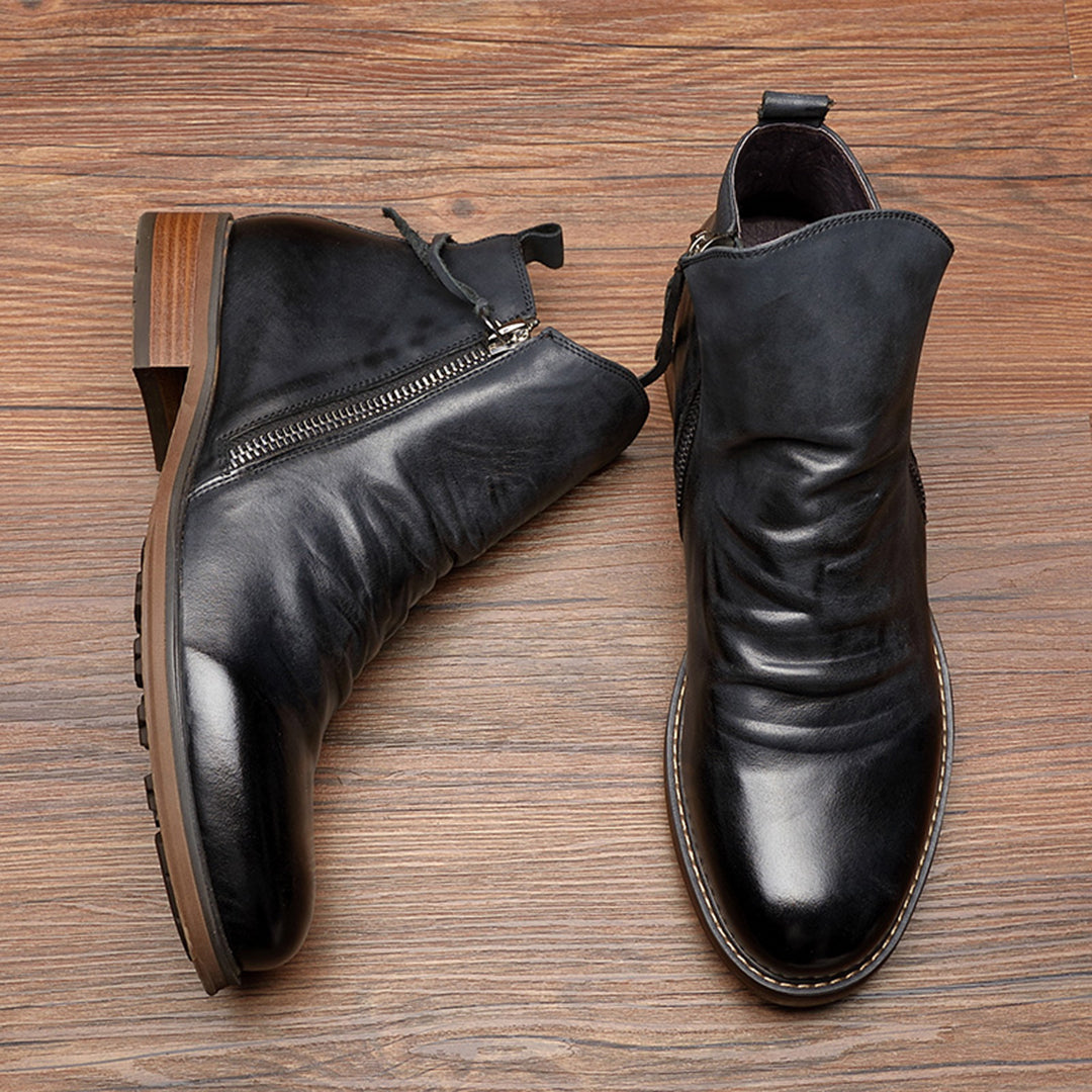 Bottines Homme Chic à Lacets – Boots Désign Élégants et Confortables