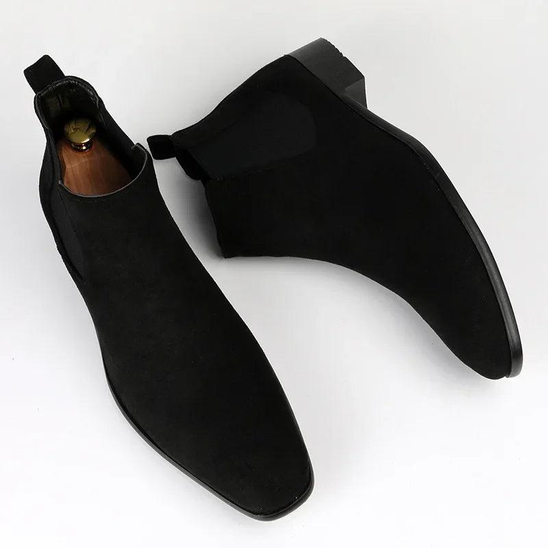 Bottes Chelsea cuir marron pour homme