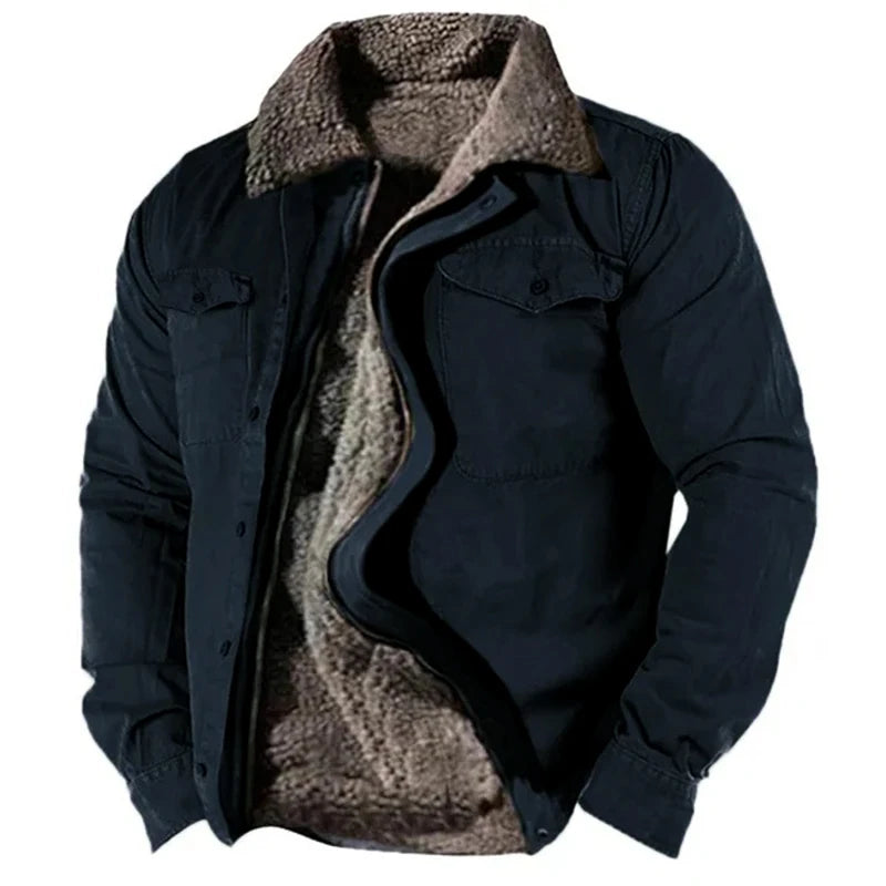 Veste Hiver Doublée Fleece pour Homme - LuxeStyle