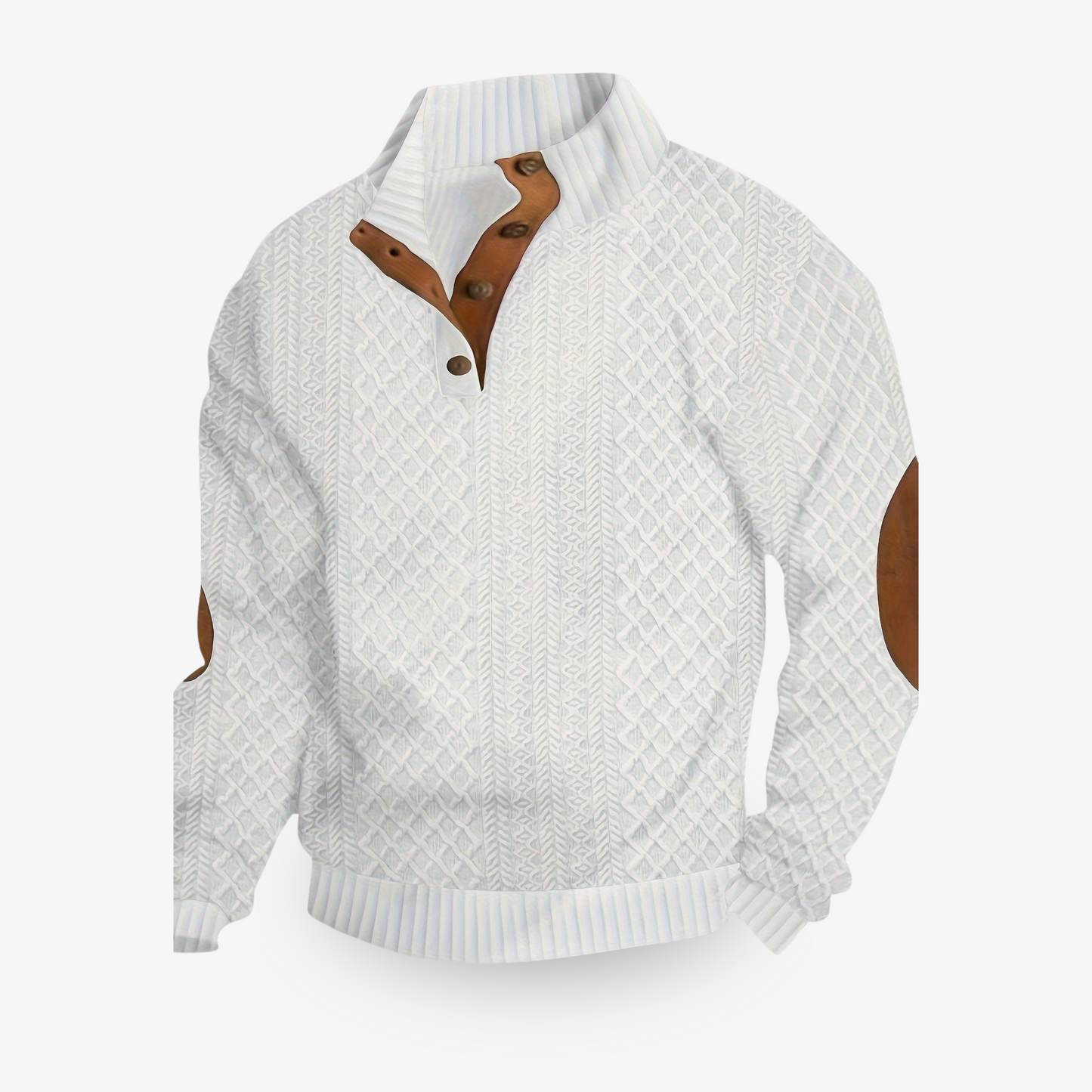 Pull en laine épais doux pour homme hiver