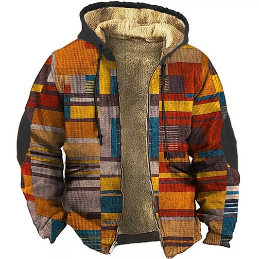 Gilet Homme Fleece Confort - Veste Capuche Patchwork Streetwear - LuxeStyle