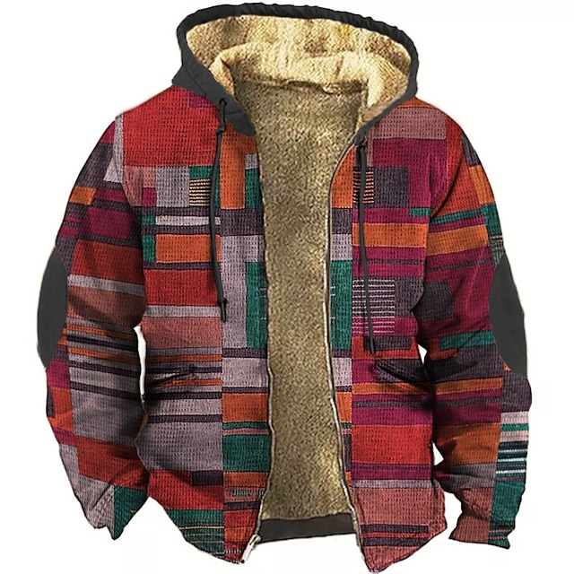 Gilet Homme Fleece Confort - Veste Capuche Patchwork Streetwear