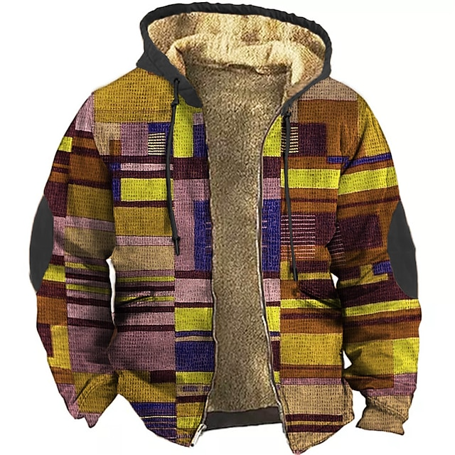 Gilet Homme Fleece Confort - Veste Capuche Patchwork Streetwear