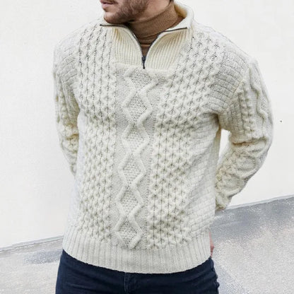 Pull en Maille Col Montant pour Homme