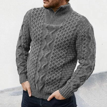 Pull en Maille Col Montant pour Homme