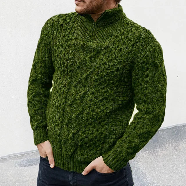 Pull en Maille Col Montant pour Homme