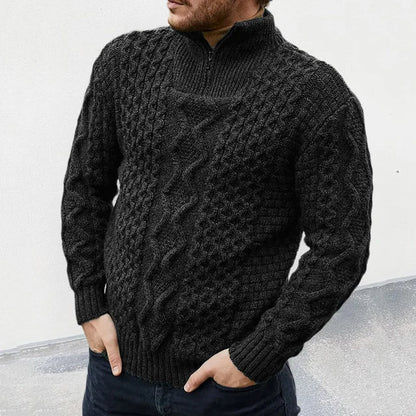 Pull en Maille Col Montant pour Homme