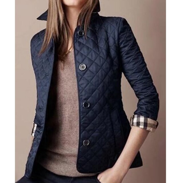 Veste Femme Chic à Manches Longues Col Montant