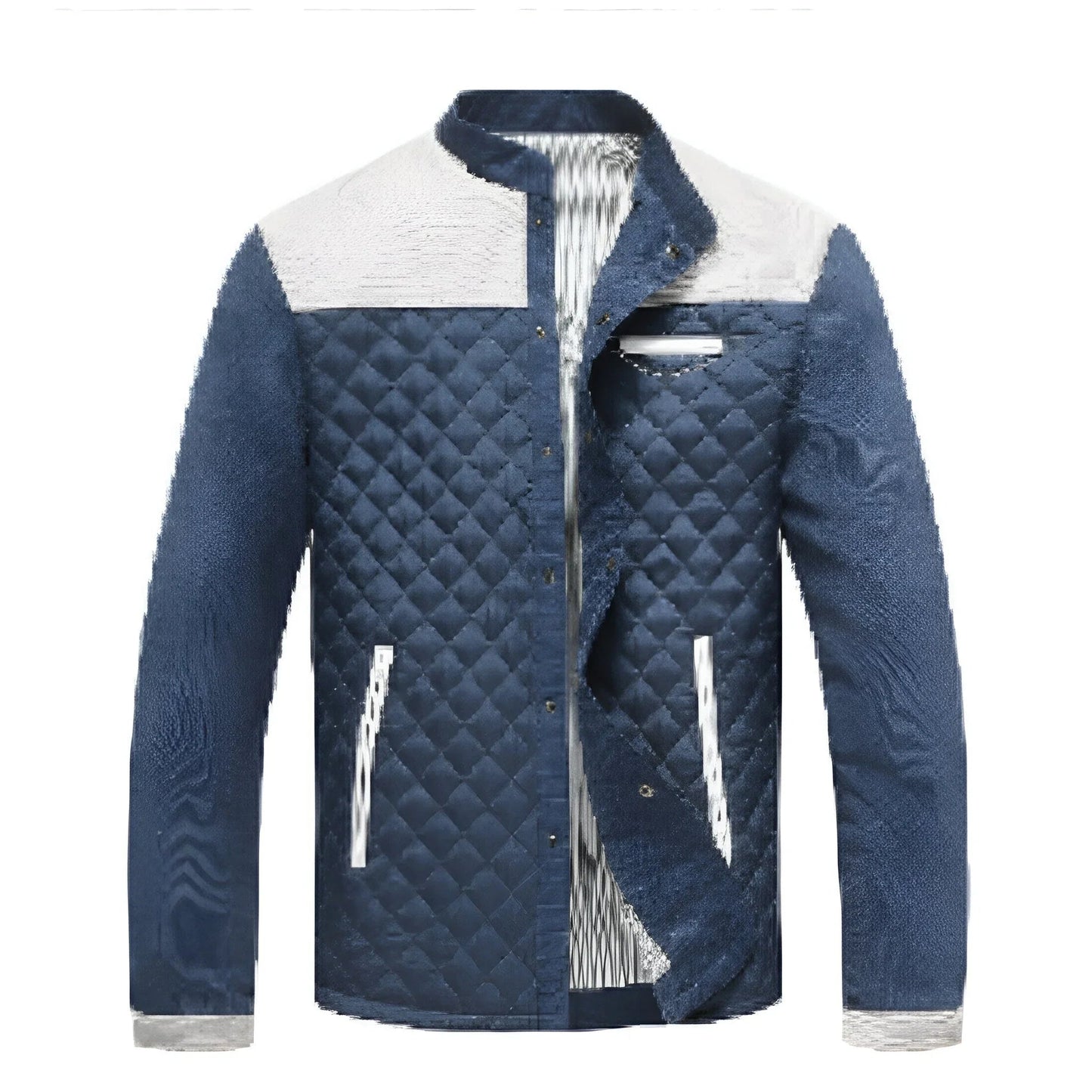 Veste hivernale épaisse marine et terne pour homme