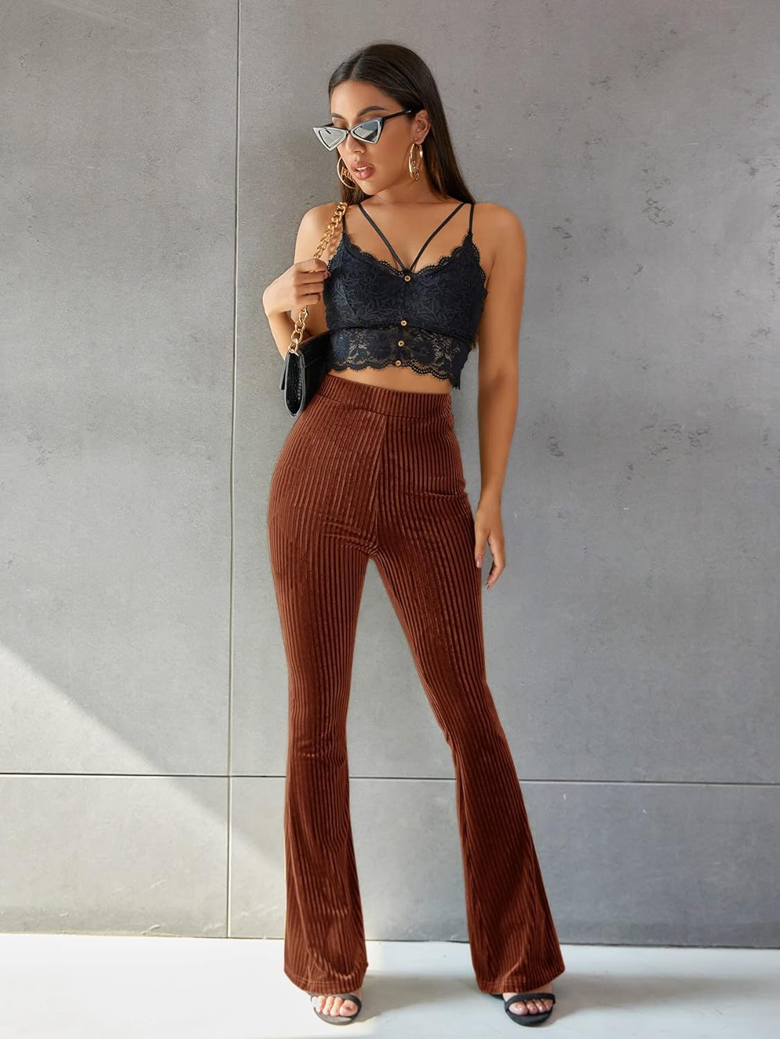 Pantalon Femme Élégant Taille Classique