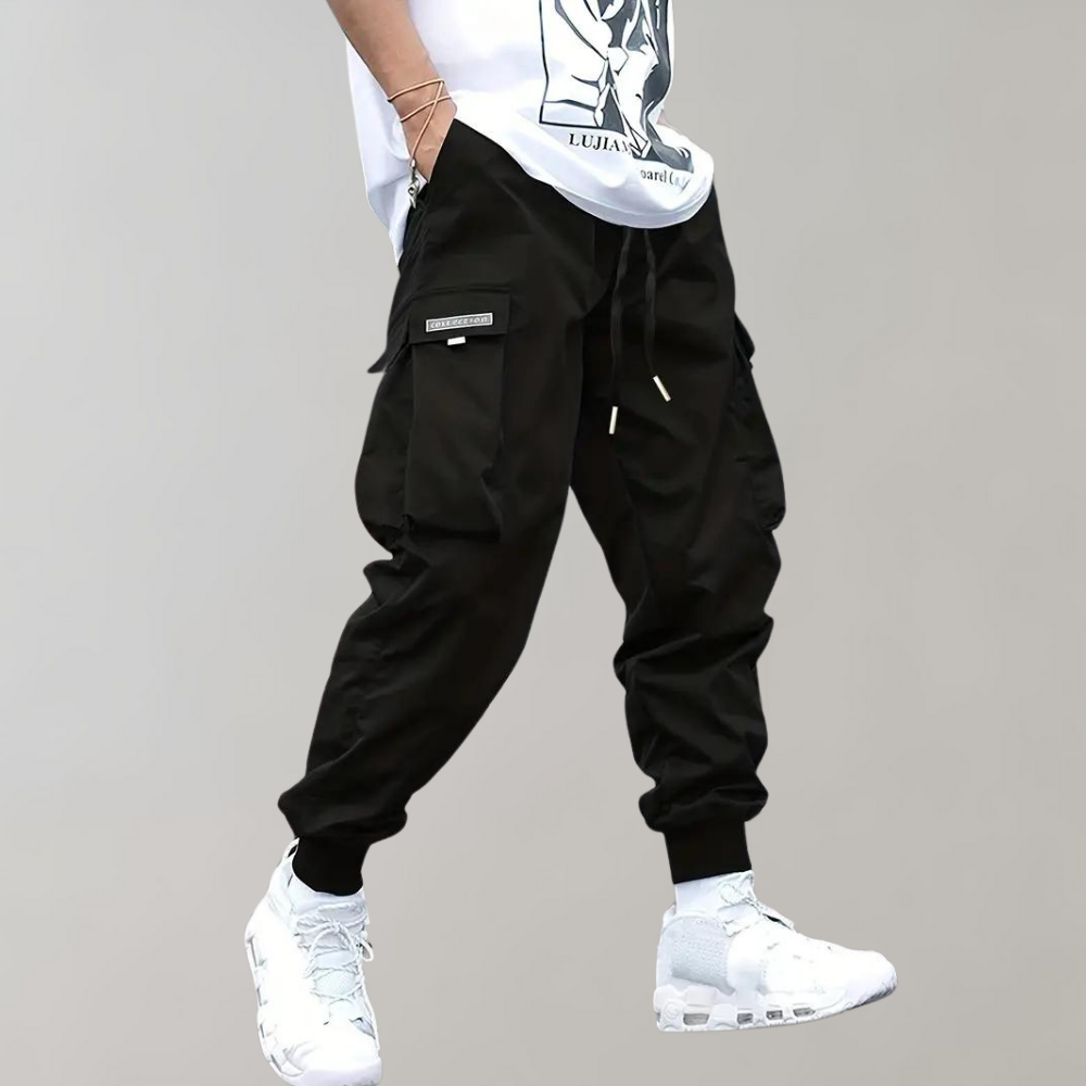 Pantalon Chasseur Brun Homme avec Poches Utilitaires