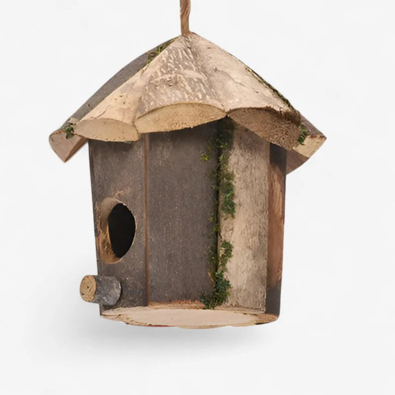 Abri Oiseau Bois Suspendu Jardin - LuxeStyle