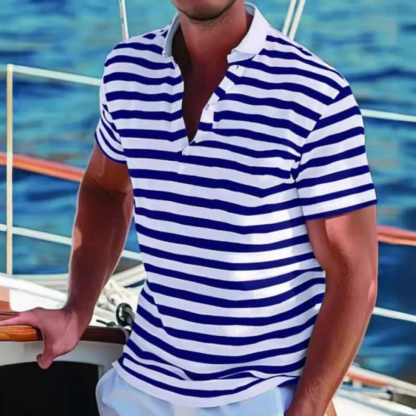 Chemise Polo Classique À RAYURES