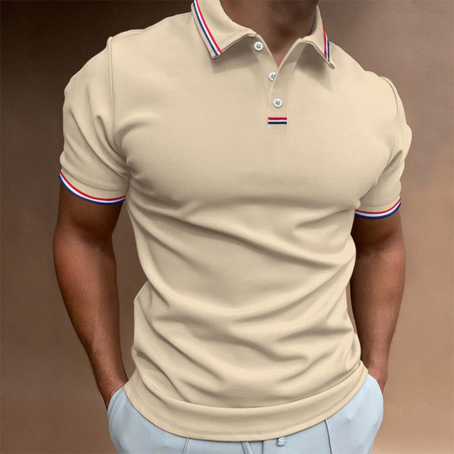Chemise Polo Homme Classique Manches Courtes