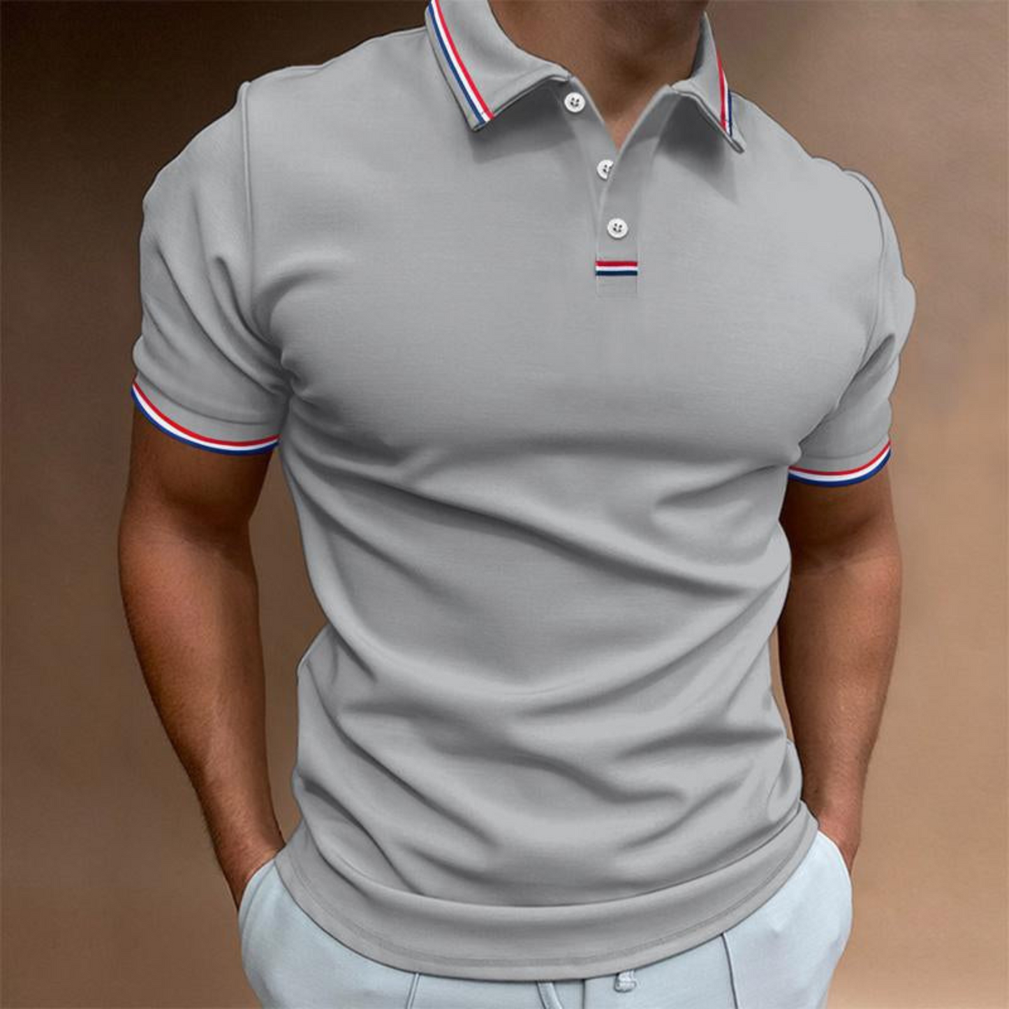 Chemise Polo Homme Classique Manches Courtes